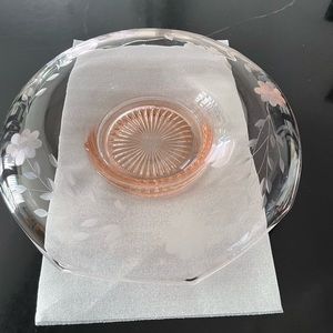 Cambridge pink glass vintage bowl